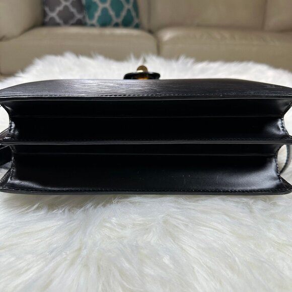 Authentic Louis Vuitton Capuchin Epi Noir Leather Crossbody - Picture 15 of 16